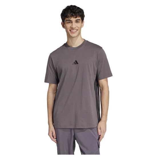 Adidas Ανδρική κοντομάνικη μπλούζα Essentials 3-Stripes Single Jersey Tee